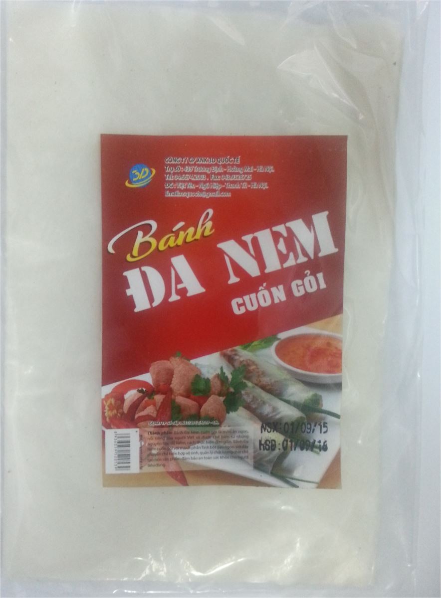 Bánh đa nem cuốn gỏi