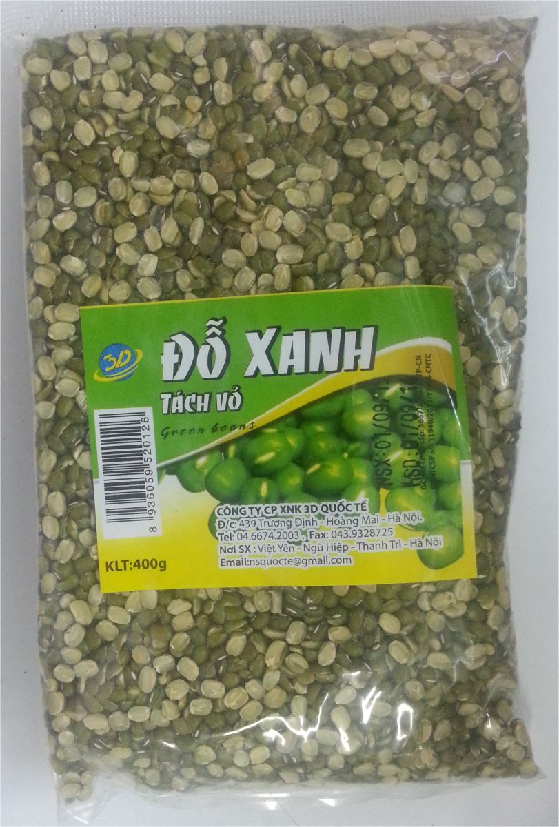 Đỗ xanh tách vỏ