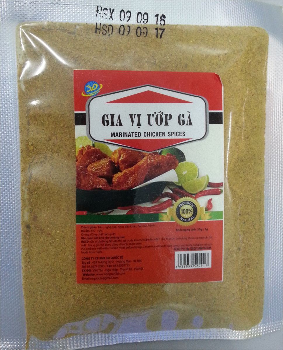 Gia vị ướp gà 