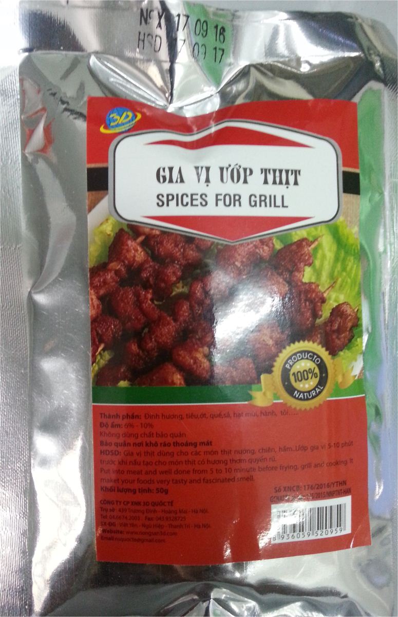 Gia vị ướp thịt